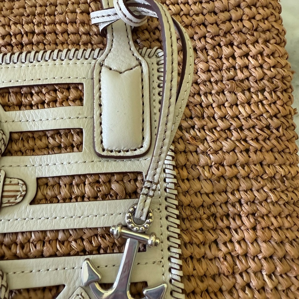 Brighton Tan and Cream Anchor Tote - Picture 4 of 7